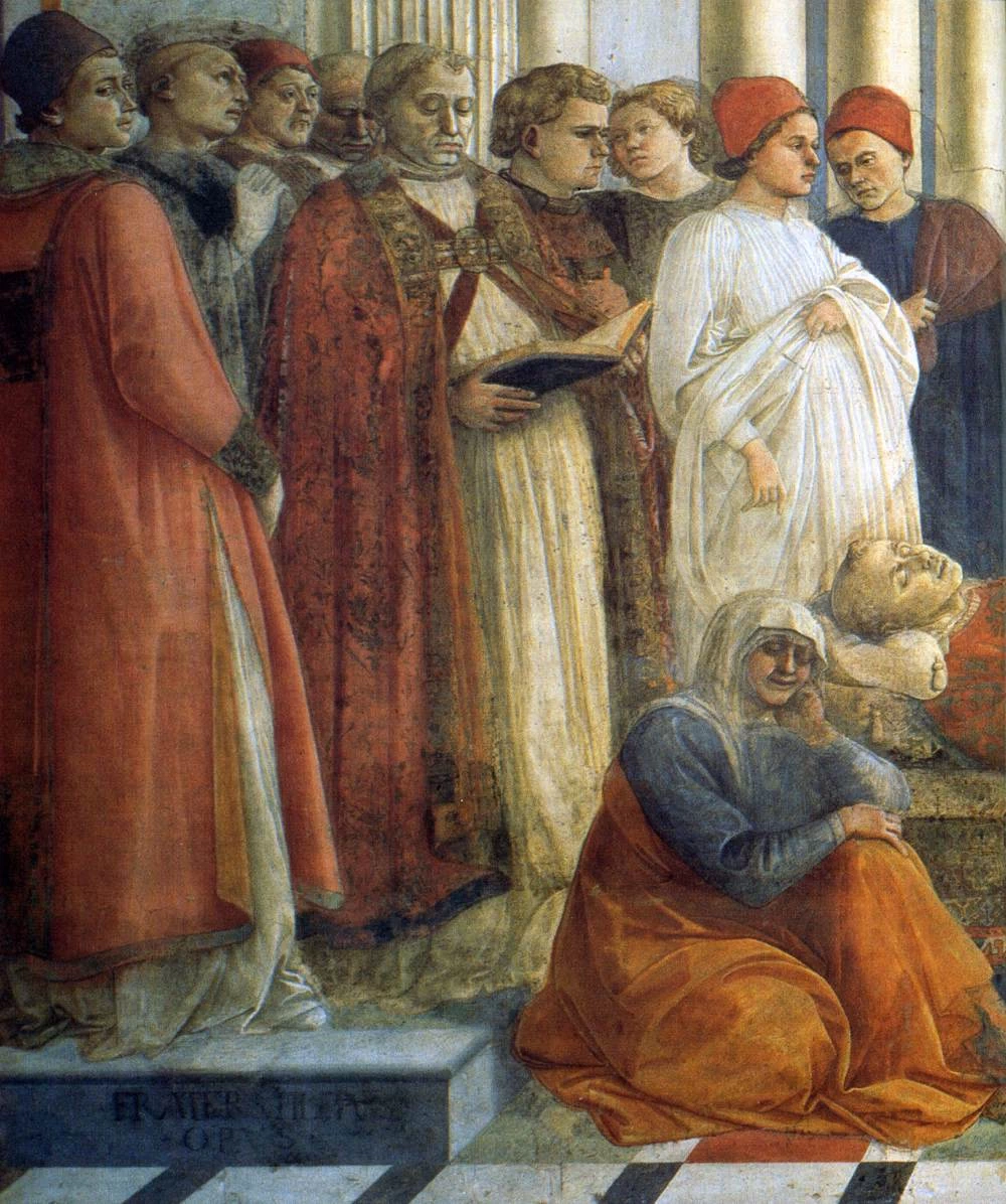 I funerali di santo Stefano - Duomo, Prato, dettaglio 1